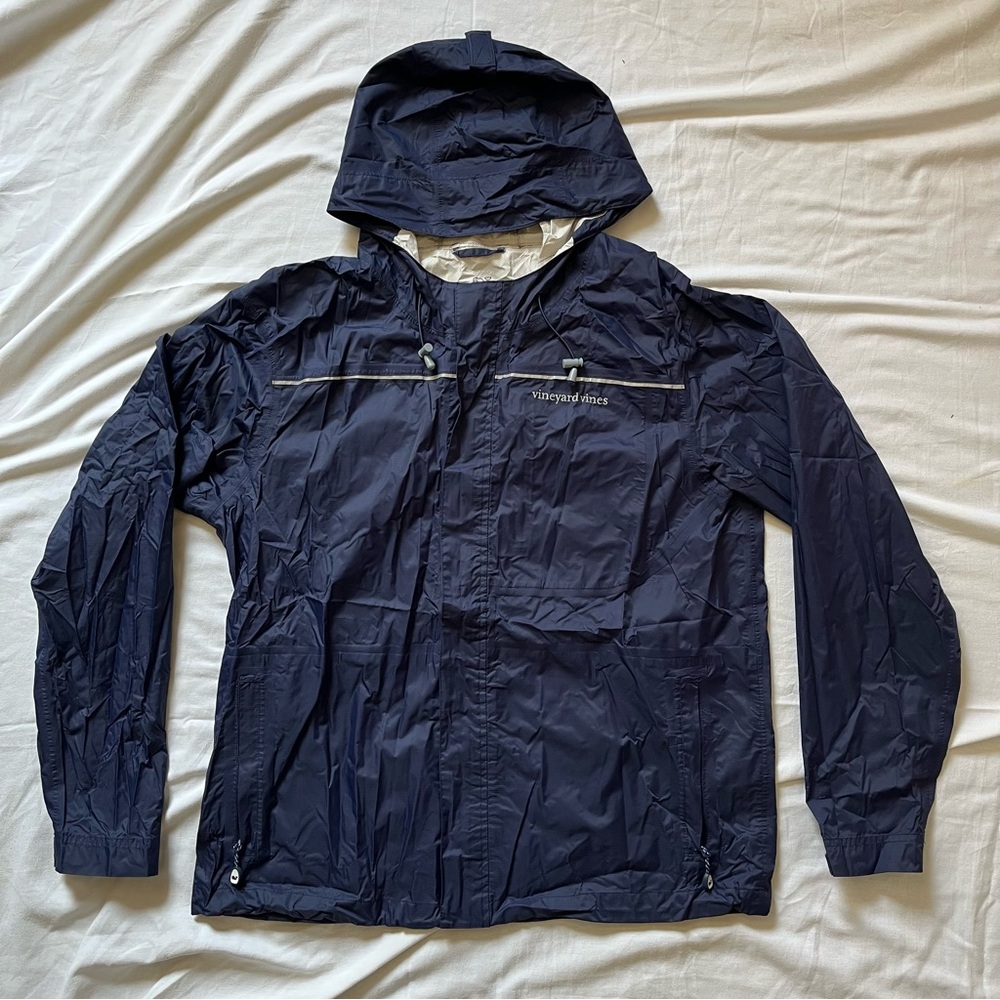 Vineyard Vines Navy Raincoat